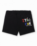 Bermuda tricot garçon noir Collection Hey Sushi Bermuda tricot garçon noir Collection Hey Sushi