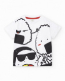 T-shirt garçon en maille blanc Collection Hey Sushi T-shirt garçon en maille blanc Collection Hey Sushi