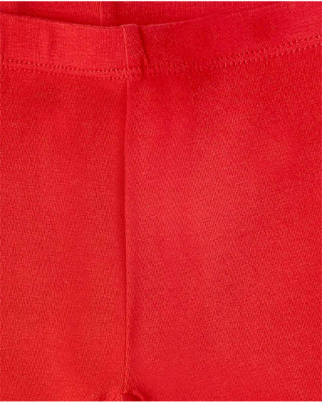 Legging fille rouge en maille Collection Hey Sushi Legging fille rouge en maille Collection Hey Sushi