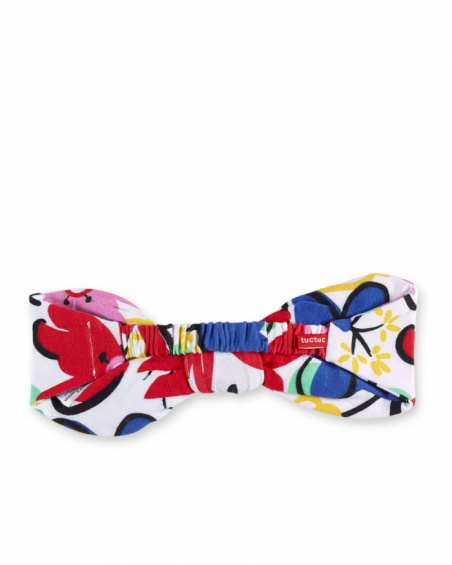 Bandeau fille en tricot blanc Collection Hey Sushi
