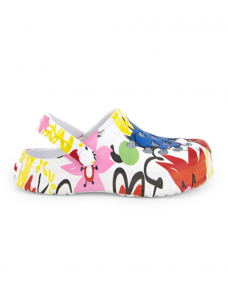Sabots en caoutchouc blanc fille Collection Hey Sushi