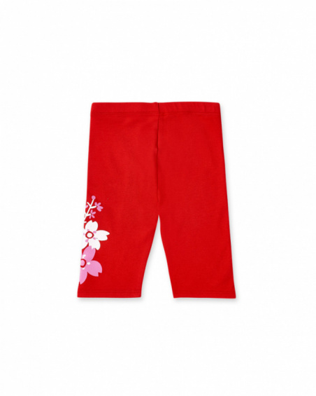 Legging pirate tricoté rouge fille Collection Hey Sushi
