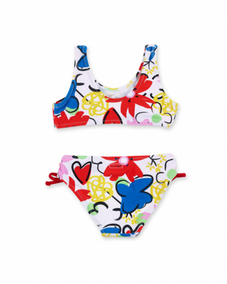 Bikini blanc fille Collection Hey Sushi