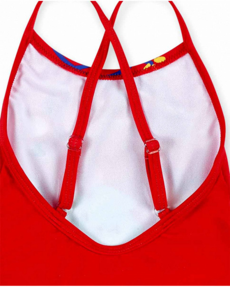 Maillot de bain rouge fille Collection Hey Sushi