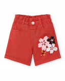 Short en jean rouge fille Collection Hey Sushi