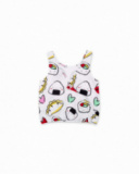 Débardeur fille en maille blanche Collection Hey Sushi Débardeur fille en maille blanche Collection Hey Sushi