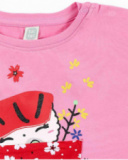 T-shirt fille en maille rose Collection Hey Sushi T-shirt fille en maille rose Collection Hey Sushi