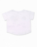 T-shirt fille panda en maille blanc Collection Hey Sushi T-shirt fille panda en maille blanc Collection Hey Sushi