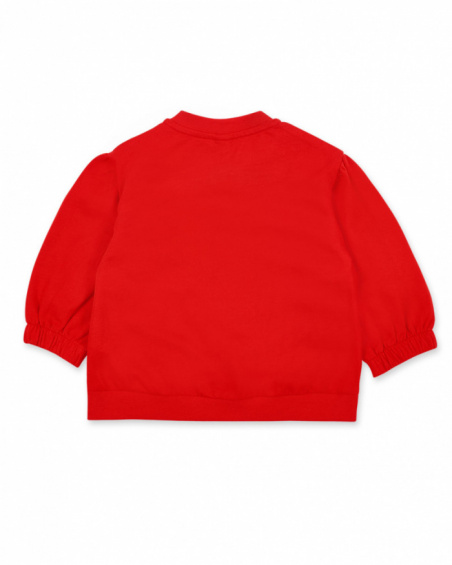 Doudoune peluche rouge fille Collection Hey Sushi