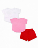 Ensemble tricot fille blanc rose rouge Collection Hey Sushi