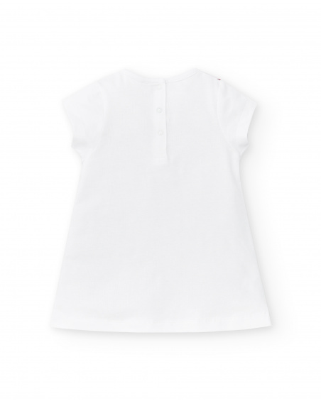 Robe fille en maille blanche Collection Hey Sushi