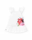 Robe fille en popeline blanche Collection Hey Sushi