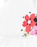 Robe fille en popeline blanche Collection Hey Sushi