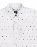 Chemise garçon en maille blanche Collection Kayak Club