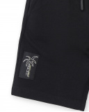 Bermuda tricot garçon noir Collection Tenerife Surf