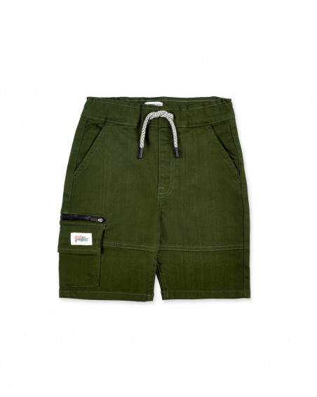 Short cargo plat garçon kaki Collection My Plan To Escape