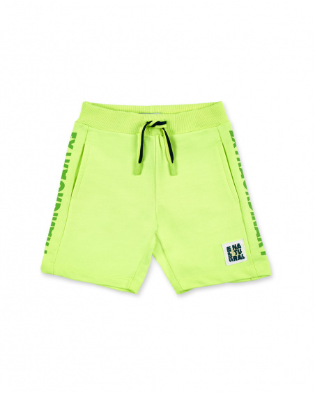 Bermuda tricot garçon jaune Collection Supernatural