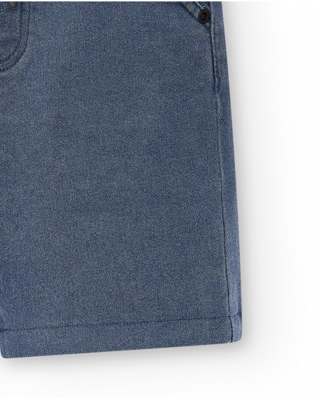 Short en jean bleu garçon Collection Urban Attitude