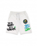 Bermuda garçon en maille blanc Collection Urban Attitude