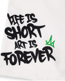 Bermuda garçon en maille blanc Collection Urban Attitude