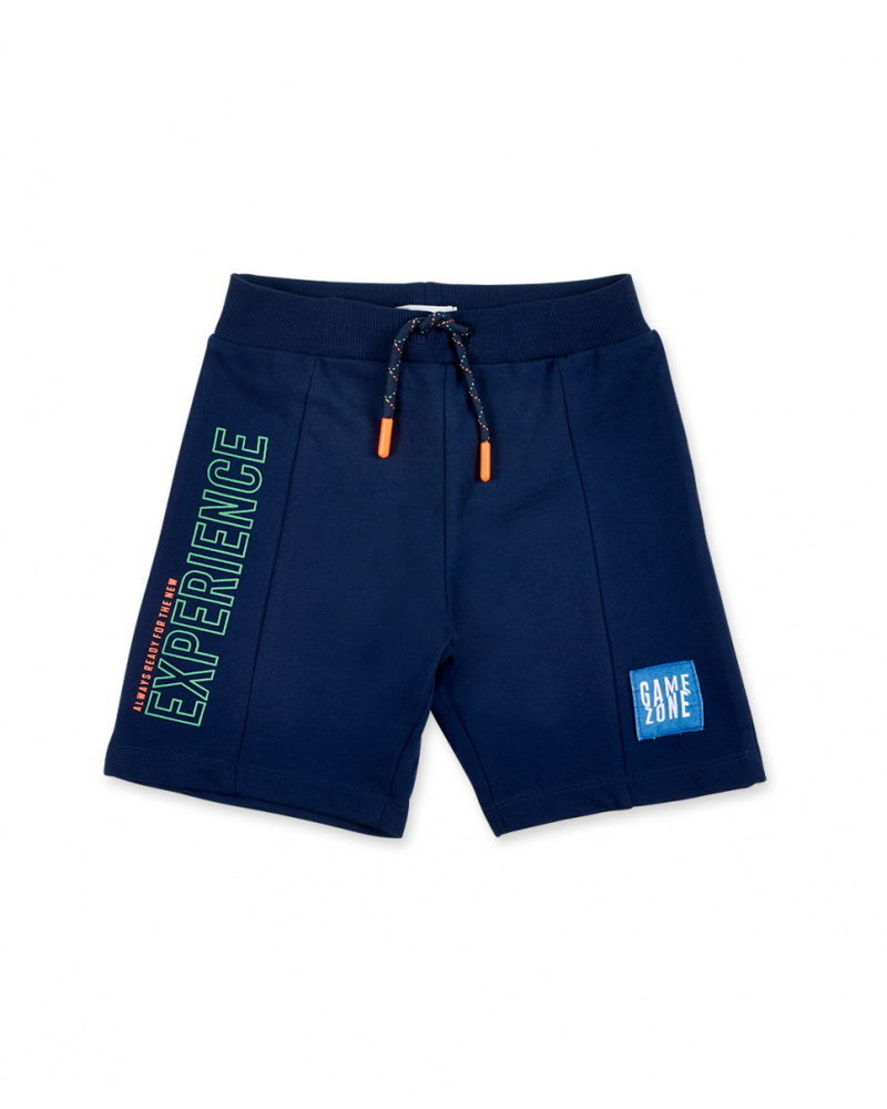 Bermuda en maille marine garçon Collection Game Mode