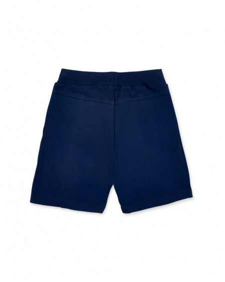 Bermuda en maille marine garçon Collection Game Mode
