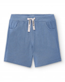 Bermuda garçon bleu en maille avec poches Collection Basics Boy Bermuda garçon bleu en maille avec poches Collection Basics Boy