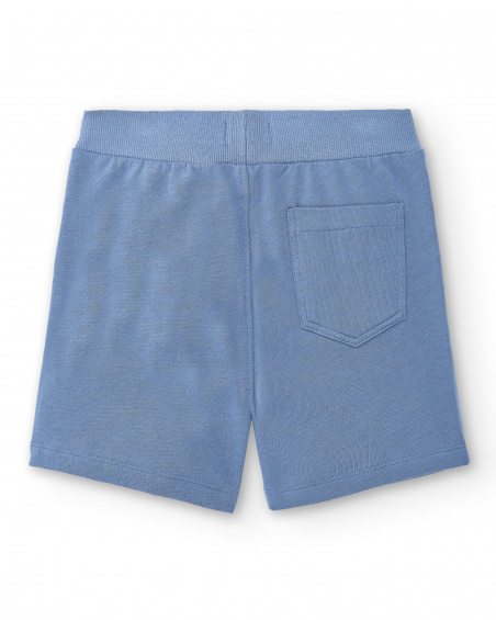 Bermuda garçon bleu en maille avec poches Collection Basics Boy Bermuda garçon bleu en maille avec poches Collection Basics Boy