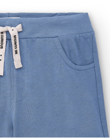 Bermuda garçon bleu en maille avec poches Collection Basics Boy Bermuda garçon bleu en maille avec poches Collection Basics Boy
