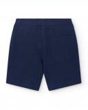 Short garçon en maille marine avec poches Collection Basics Boy Short garçon en maille marine avec poches Collection Basics Boy