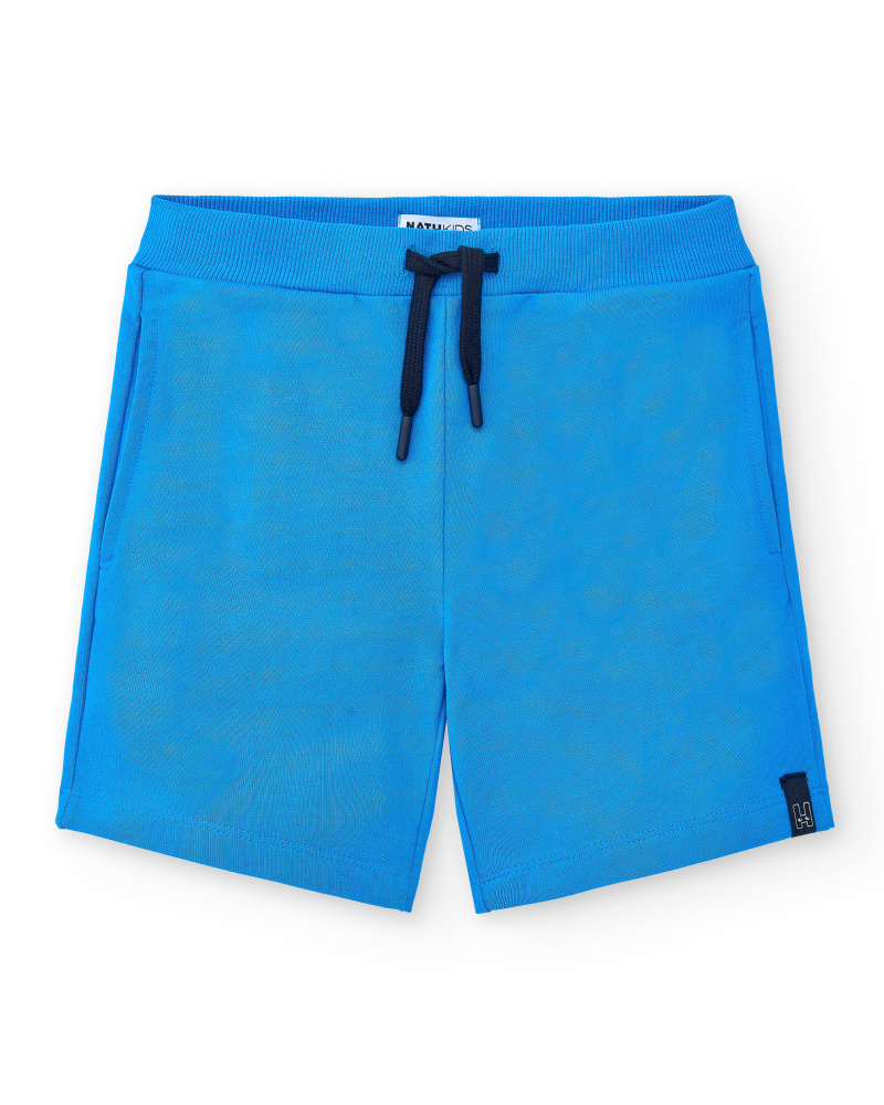 Bermuda en maille garçon bleu noir Collection Basics Boy