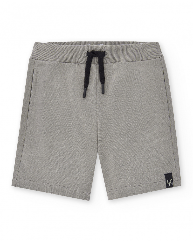 Bermuda en maille gris garçon Collection Basics Boy