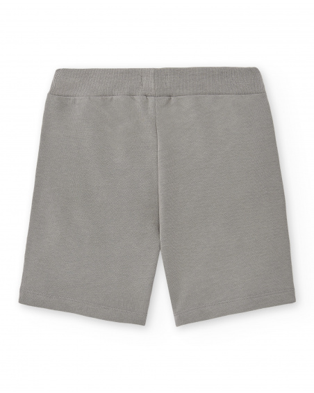 Bermuda en maille gris garçon Collection Basics Boy