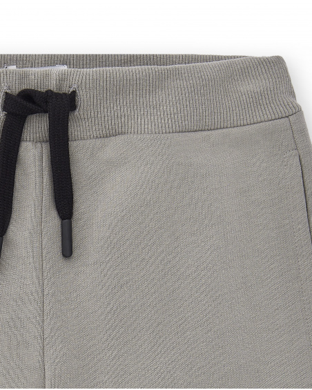 Bermuda en maille gris garçon Collection Basics Boy