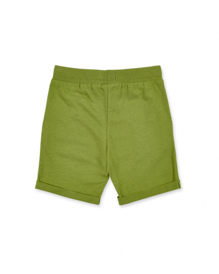 Bermuda en maille vert kaki pour garçon Collection Basics Boy Bermuda en maille vert kaki pour garçon Collection Basics Boy