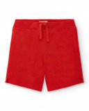 Bermuda garçon en maille rouge Collection Basics Boy