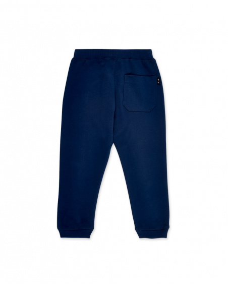 Pantalon garçon en maille marine Collection Supernatural