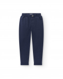 Pantalon garçon en maille marine Collection Game Mode