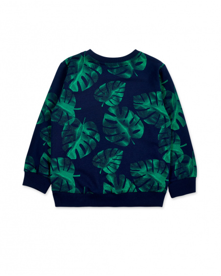 Sweat garçon en maille marine Collection Supernatural