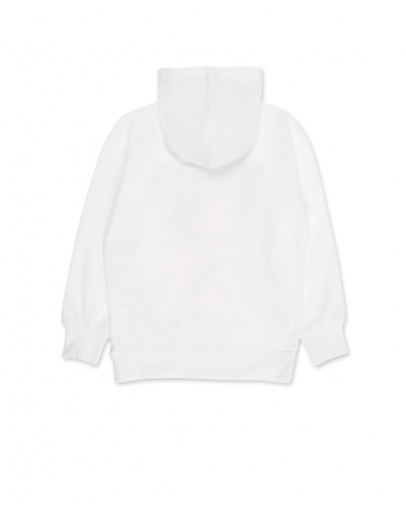 Sweat garçon en maille blanc Collection Urban Attitude Sweat garçon en maille blanc Collection Urban Attitude