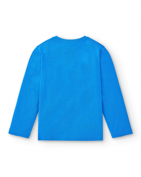 T-shirt long tricoté bleu garçon Collection Tenerife Surf T-shirt long tricoté bleu garçon Collection Tenerife Surf