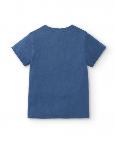 T-shirt garçon bleu en maille 'Skater' Collection Skating World