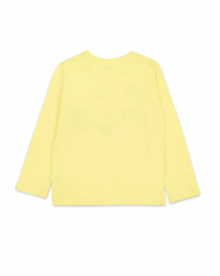T-shirt long en maille jaune garçon Collection Skating World