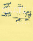 T-shirt long en maille jaune garçon Collection Skating World