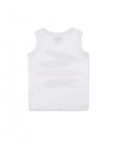 Débardeur garçon en maille blanc Collection Kayak Club Débardeur garçon en maille blanc Collection Kayak Club