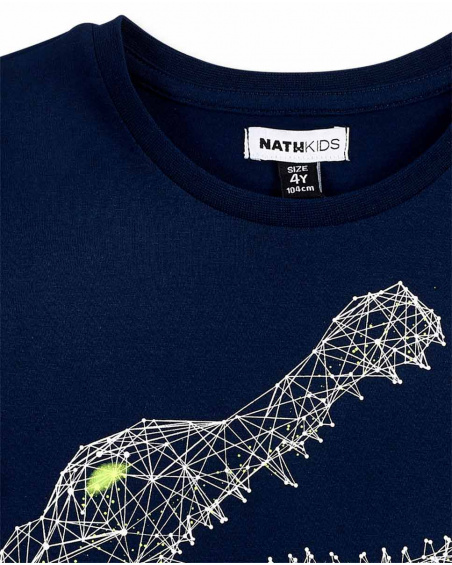 T-shirt garçon en maille marine Collection Supernatural