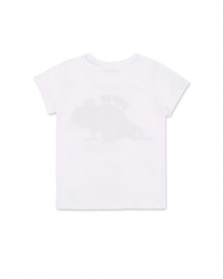 T-shirt garçon en maille blanc caméléon Collection Supernatural