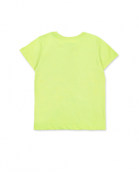 T-shirt garçon en maille jaune Collection Supernatural