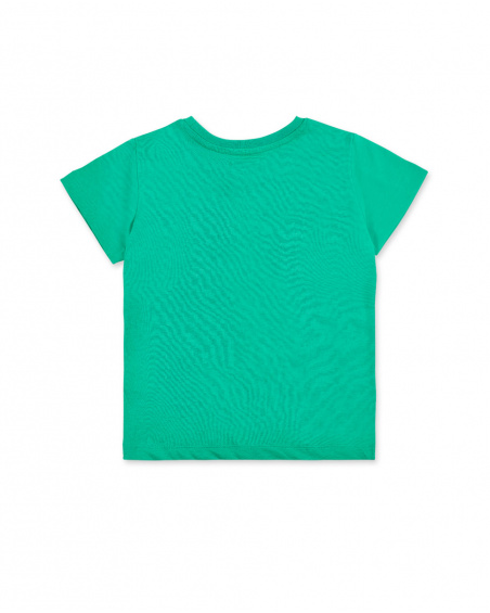 T-shirt garçon en maille vert Collection Supernatural