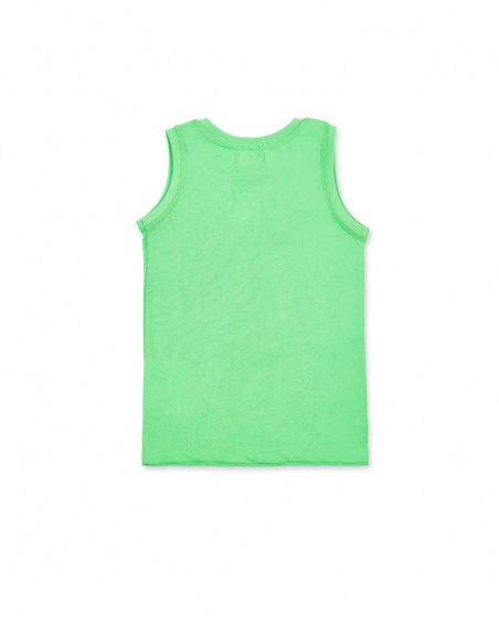 Débardeur garçon en maille vert Collection Supernatural